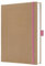 Sigel JN843 Notizbuch A5 blanko, stärkeres 100 g Papier, Geschenkbuch Jolie, Hardcover aus Kraftpapier, 192 Seiten, Pure Pink, vegan, aus nachhaltigem Papier