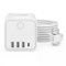 7 en 1 Cubo Regleta Enchufes 3m, 3 Tomas de CA, con 3 USB A y 1 USB C, Cable 3m Regleta Enchufes Proteccion Sobretension con Interruptor para Sala de Estar Oficina Dormitorio Regleta Cubo