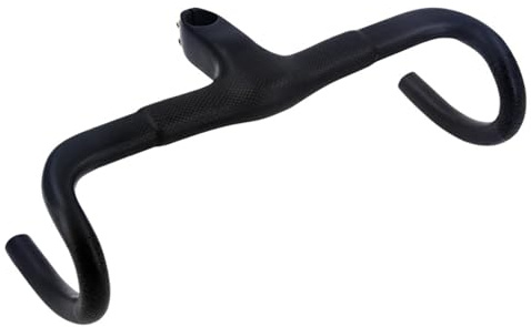 Carbon Road Integrated Stem Drop Bar 1-1/8 Lenker | Erhältlich in den Breiten 400/420/440 mm for schnelles Radfahren auf der Straße(3K Matte 440-90)
