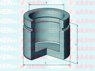 AUTOFREN SEINSA D025296 Bremssattel-Kolben 57mm Stahl