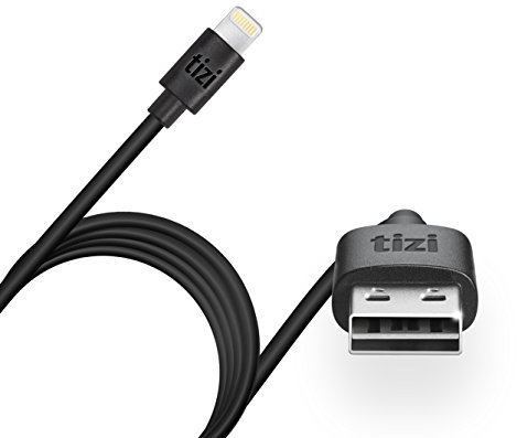 tizi flip – Lightning Ladekabel mit doppeltseitigem USB-Flip Stecker (2m, schwarz), Apple Mfi Zertifiziert, Daten- und Ladekabel mit reversiblem Stecker.