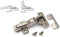 GTV Soft Close Prestige 35mm Half Overlay Kitchen Cabinet Door Hinge Plate & Screws