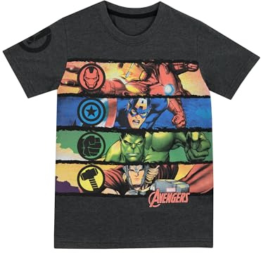 Marvel Avengers Boys Avengers T-Shirt Ages 3 to 13 Years