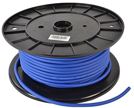 Microphone Cable, Low Noise, Flexible Blue, 50m Roll