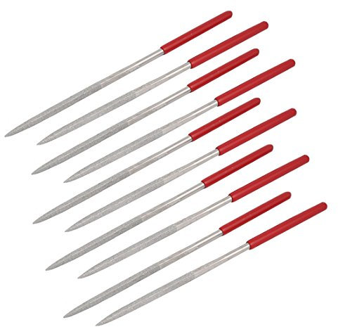 Aexit 5mm Larghezza 5mm Spessore 180mm Lunghezza Quadrato Forma rettangolare Lima diamantata 10pz ID: 254259