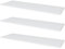 SoDREAMER 3 Stück Wandregal 18 mm, 30 x 120cm weiß | Hängeregalen | | Bücherregale | Ornamente | Regale für Wohnzimmer, Büro, Schlafzimmer, Kinderzimmer | ABS-Kante | laminierte Platte