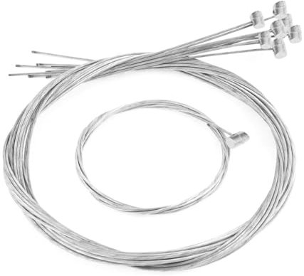 10 Pcs 1.8M Long Universal Motorcycle Emergency Throttle Clutch Brake Cable Repair Kit Compatible for Honda Yamaha Kawasaki Suzuki Motorcycle ATV Motorcross Bicycle Scooter Bike