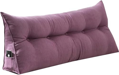 Elektrisch verstellbares Rückenlehnenkissen fürs Bett, Lendenkissen für Bett, Sofa, Couch, Lesekissen, Nackenrolle, dreieckiges Kopfteil, Leserückenkissen, Rückenstütze mit abnehmbarem Bezug