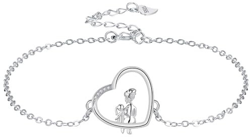 Yinsen Damen Mutter und Tochter Armband 925 Sterling Silber Armbänder, Geburtstag Jahrestag Weihnachten Geschenk für Sie Frauen Freundin Mutter