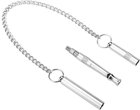 REXVTNS Copper Dog Training Whistle | Adjustable Ultrasonic Sound for Stop Barking/Obedience Commands | Portable with Hanging Chain | Safe for All Dog Breeds