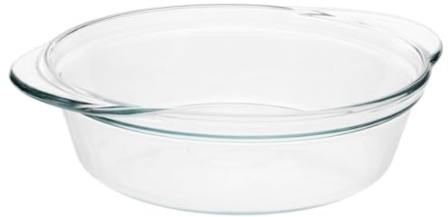 Pyrex 2.5-Quart Deep 9.5in Pie Plate – Perfect for Sweet Rolls, Pot Pies, and Pies – Made in USA