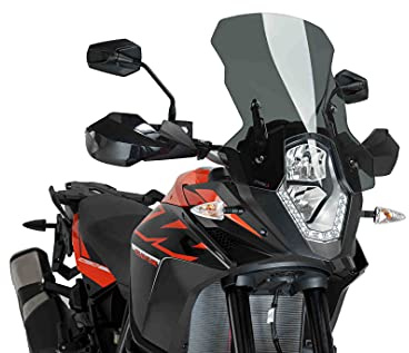 Puig 6494F Touring Windscreen improved wind protection, Dark Smoke