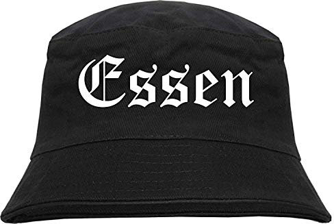 HB_Druck Essen Fischerhut - Bucket Hat S/M Schwarz
