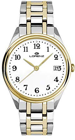 Lorenz Herren Analog Quarz Uhr mit Edelstahl Armband 027162AA