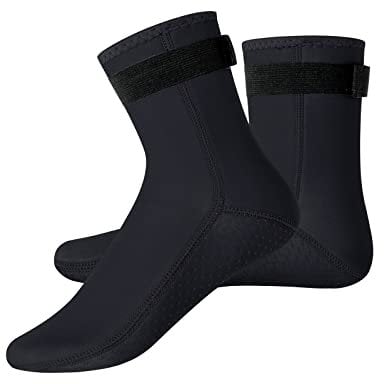 YDQUANI 3mm Neoprene Wetsuit Socks Thermal Anti-slip Diving Socks Boots for Men Women Snorkelling Swimming Surfing Kayaking Canoeing Water Sport (m)