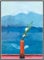 Wandmalerei 50x70 cm Rahmenlos David Hockney Mount Fuji Blume Poster Leinwand Malerei Wohnzimmer Wandkunst Leinwand Druckgrafik Dekoration