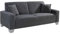 Möbel Jack Sofa Couch Wohnzimmercouch | Grau | B 201 x T 82 cm | 3-Sitzer