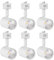mirrea LED Track Lighting Heads Compatible with Single Circuit J Type Track Lighting Rail Ceiling Spotlight for Accent Task Wall Art Exhibition Lighting 6.5W 24° White Pack of 6 (3000K Warm White)