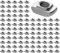 GETLITOOL Nutensteine, 100PCS T-Slot Nutmuttern T Nut Muttern Hammermutter Nut 6 M5 Steg 1,3 mm, Stahl verzinkt, Hammerkopf Befestigungsmutter für Aluminiumprofil-Extrusionsschlitz Standard-20-Serie