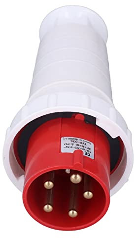 Connecteur de Prise, Prise Industrielle, Connecteur D'aviation 5 Broches 63A 220 à 415V Connecteur de Câble Circulaire étanche IP67 Prise de Courant, Clés à Douille