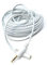 DRUT 15m 3.5mm to 3.5mm Stereo Audio Extension Cable Lead Male to Female Gold Connectors 50ft White