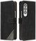 Radoo Cover per Samsung Galaxy Z Fold 3, Custodia in PU Pelle Portafoglio Flip Chiusura Magnetica Antiurto Funzione Scomparti, con Slot Schede Supporto Pieghevole per Samsung Galaxy Z Fold 3 (Nero)