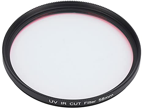 Filtres D'objectif de Caméra, Filtre de Coupe UV IR en Verre Optique Filtre D'objectif de Passage Infrarouge, pour Appareil Photo Reflex Numérique 67mm (58mm)