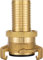 Poppstar Messing Saug- und Hochdruckkupplung (Kupplung 1 Zoll Schlauchtülle) mit Dichtung und Kontermutter, für 25mm Schlauch-Innendurchmesser