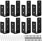 GBACHOOSE 8PCS Heavy Duty Door Barricade Clamps, U Brackets for Home, Barn, Shed, Garage, Gate Door Reinforcement, Fits 2 x 4 Lumber, with Screws