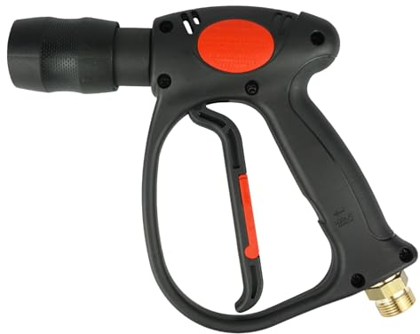 Profi Hochdruckpistole mit Drehgelenk | für Kränzle Nilfisk Alto Wap Hochdruckreinger | bis 310 bar | arretierbar | M22x1,5 AG x KW Schnellkupplung | Spritzpistole Ersatzpistole