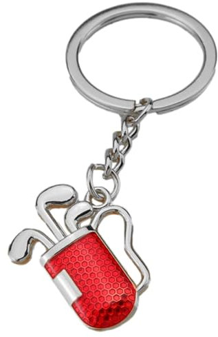 Golf-Schlüsselanhänger für Männer, Golfschläger-Schlüsselanhänger,süßer Golf Schlüsselanhänger - Schlüsselanhänger aus Zinklegierung, einzigartige 2D-Rucksack-Handtaschen-Geldbörsen-Dekoration für Män