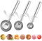 Cookie Scoops Set of 3 Ice Cream Scoop with Trigger 18/8 Stainless Steel, 3PCS Different Size Cupcake Scoop for Baking Mashed Potatoes Meatball Watermelon Muffin Batter Measuring (7cm + 5.8cm + 4cm)