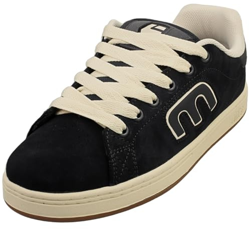 Etnies Callicut - Skate Vulcanisée Profil Bas, Construction Renforcée, Confort Coussiné, Baskets du Quotidien - Navy/Tan - 39