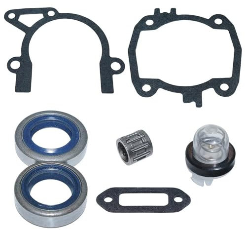 TS410 Cylinder Crankcase Muffler Gaskets Oil Seal Kit for Stihl TS410 TS420 TS 410 420 Cut-Off Saw Replace Needle Bearing Part
