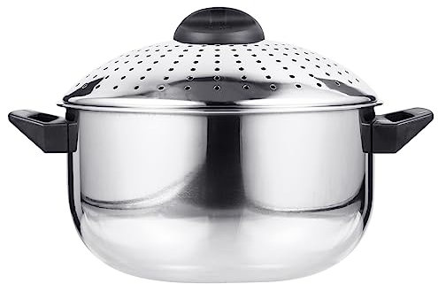 UKCOCO Pentola Scolapasta Acciaio Inossidabile Multifunzionale per Cucina Noodles e Leggera e Portatile con Filtraggio
