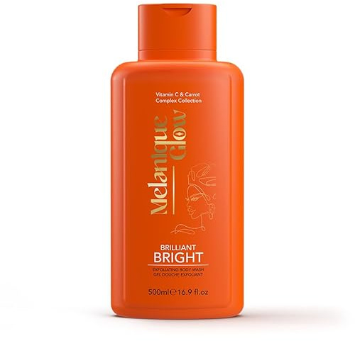 Bagnoschiuma da donna I Gel doccia esfoliante con vitamina C, olio di carota e niacinamide I Formula illuminante e levigante I Ravviva la pelle opaca I Bagnoschiuma idratante per un bagliore radioso