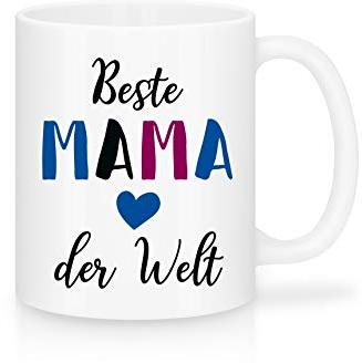 Shirtinator Geschenk-Tasse mit Spruch für Mama I Beste Mama der Welt I Geschenkidee-n für Mama Geburtstag Muttertag