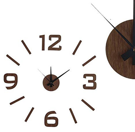 Deco Line Reloj Adhesivo Efecto Madera 60 cm