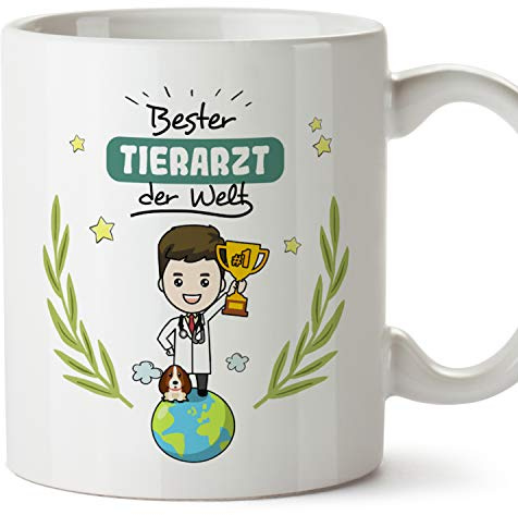 MUGFFINS Tasse/Becher Tierarzt (Beste der Welt) - Lustige und Originelle Tierheilkunde Geschenke