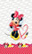 AG Design Minnie Maus mit Lippenstift, Disney, Vorhänge für Kinderzimmer, 1 Teil, Mehrfarbig, 140 x 245 cm