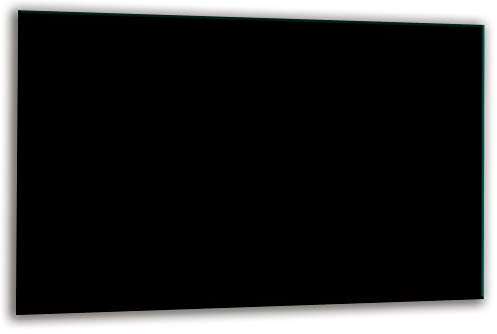 XOF Gsmarkt | Herdabdeckplatte Schneidebrett Spritzschutz 80x52 | Bild auf Glas | Sicherheitsglas Gehärtetes Glas Bild Schwarz