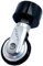 Perfeclan Faltrad Sattelstütze Easy Wheel 33,9 mm Sattelstütze Aluminiumlegierung Sattelrohr montiert Roller Faltrad Transport Reise Laufrollen Zubehör - Silber