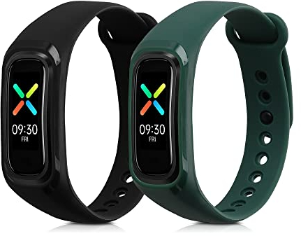 kwmobile Bracelet compatible avec Oppo Band Sport bracelet - 2x bracelet de rechange en silicone pour fitness tracker