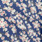 Jukway 1 LfM Baumwollstoff Meterware, 145cm breit, 100% Baumwolle Stoffe zum Nähen Bronzierendes Goldenes Blumen, Stoff Meterware Baumwolle Muster Quilten DIY Dekoration (Blau - Pflaumenblüte)