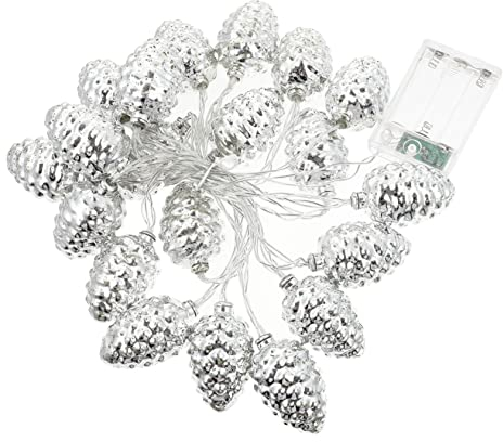 OSALADI 1 Satz Saite Tannenzapfen Lichterketten Funkelnde Lichter Weihnachtsfee Licht Led Tannenzapfen Lichter Batteriebetriebene Weihnachtsbeleuchtung Plastik Wasserdicht Kranz