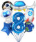 SPHERETRON 8 Stück Weltraum Ballons 8 Jahre Geburtstagdeko Weltraum Luftballon Astronaut Ballons folienballon 8, Astronauten Raketen Folienballons Geburtstag Deko für deko geburtstag junge