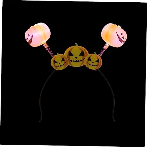 Abaodam 12 Stk Kürbis-Glitzer-Stirnband halloween haarschmuck halloween kopfschmuck Haarreifen Leuchtende Stirnbänder Haargummis Halloween-Kopfbedeckungen Halloween-Stirnbänder Cosplay