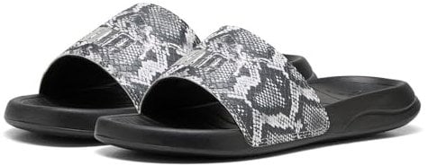 PUMA - POPCAT 20 SNAKE CHIC, Sandalias deslizantes Femenino, PUMA BLACK-PUMA SILVER,