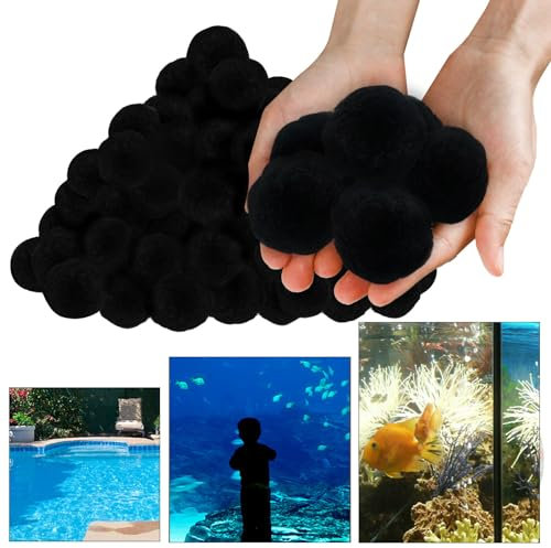 MAYTIIMO Balles filtrantes pour piscine - 700 g - Pour système de filtration à sable - Remplace 25 kg - Accessoire de piscine - Noir