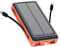 Solar Power Bank, 20000mAh Portable Phone Charger Built-in 2 Output Cable with USB C in/Output, PD20W QC 3.0 Fast Charging and Flashlight for iPhone Samsung Huawei Google etc (Orange)